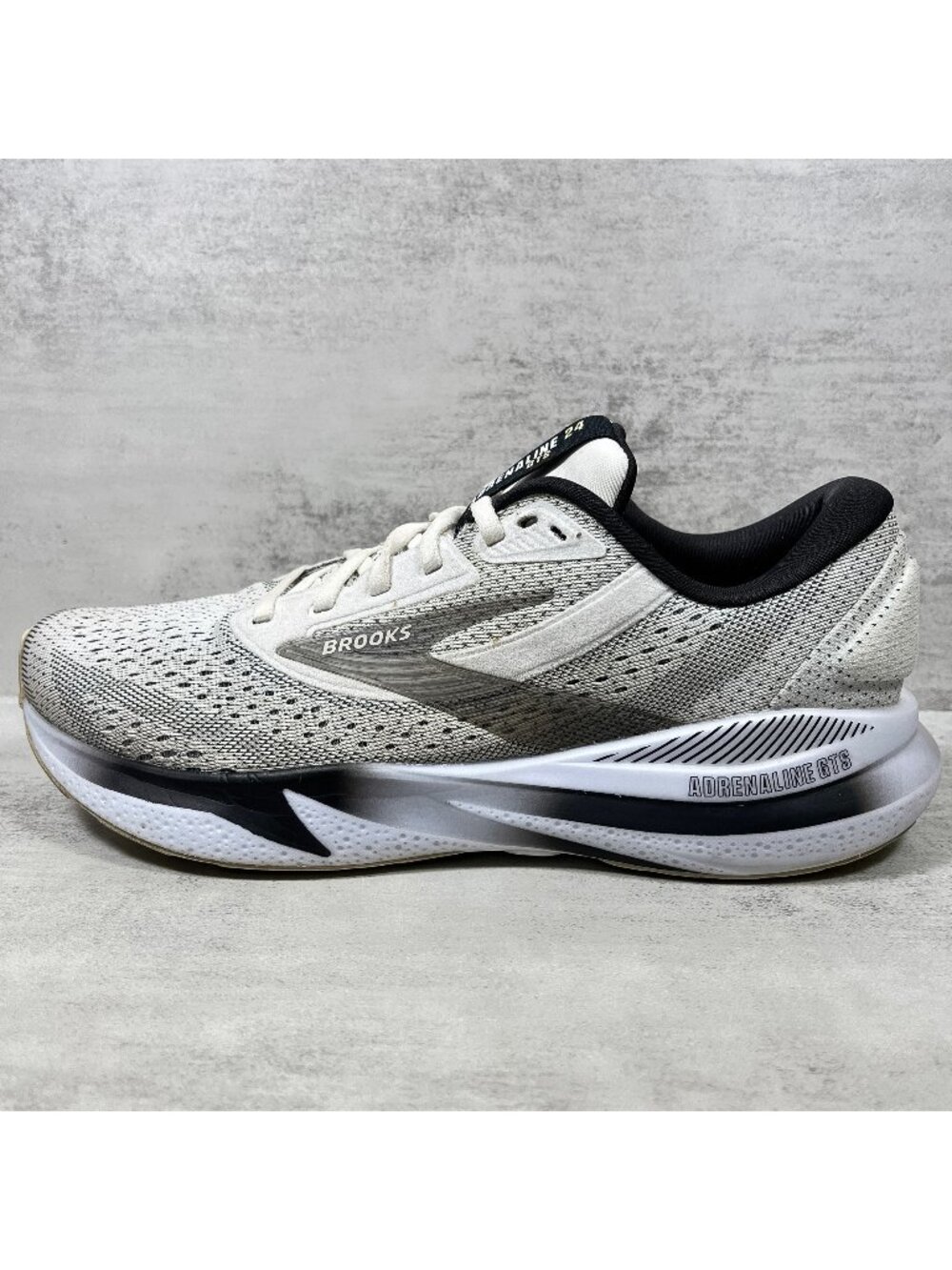 Brooks Adrenaline GTS 24 Running Shoes - Men's Size 8 2E Wide - White Black  Thi